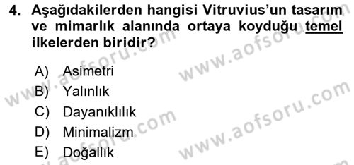 Tasarım Süreçleri Ve Yönetimi Dersi 2025 - 2026 Yılı (Vize) Ara Sınav Soruları 4. Soru