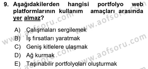 Tasarım Süreçleri Ve Yönetimi Dersi 2025 - 2026 Yılı (Vize) Ara Sınav Soruları 9. Soru