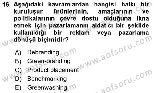 Tasarım Süreçleri Ve Yönetimi Dersi 2025 - 2026 Yılı (Final) Dönem Sonu Sınav Soruları 16. Soru