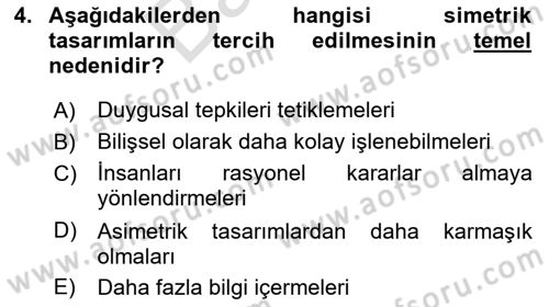 Tasarım Süreçleri Ve Yönetimi Dersi 2025 - 2026 Yılı (Final) Dönem Sonu Sınav Soruları 4. Soru