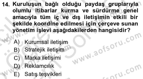 Tasarımda Sıralı Anlatım ve Öykülendirme Dersi 2024 - 2025 Yılı (Final) Dönem Sonu Sınav Soruları 14. Soru