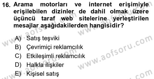 Tasarımda Sıralı Anlatım ve Öykülendirme Dersi 2024 - 2025 Yılı (Final) Dönem Sonu Sınav Soruları 16. Soru