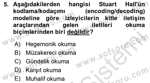 Tasarımda Sıralı Anlatım ve Öykülendirme Dersi 2024 - 2025 Yılı (Final) Dönem Sonu Sınav Soruları 5. Soru