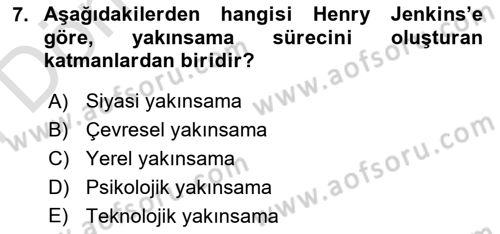 Tasarımda Sıralı Anlatım ve Öykülendirme Dersi 2024 - 2025 Yılı (Final) Dönem Sonu Sınav Soruları 7. Soru