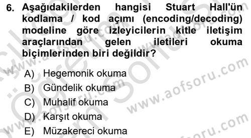 Tasarımda Sıralı Anlatım ve Öykülendirme Dersi 2025 - 2026 Yılı (Final) Dönem Sonu Sınav Soruları 6. Soru