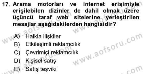 Tasarımda Sıralı Anlatım ve Öykülendirme Dersi 2025 - 2026 Yılı Yaz Okulu Sınav Soruları 17. Soru