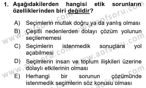 Tasarım Etiği ve Hukuku Dersi 2024 - 2025 Yılı (Vize) Ara Sınav Soruları 1. Soru