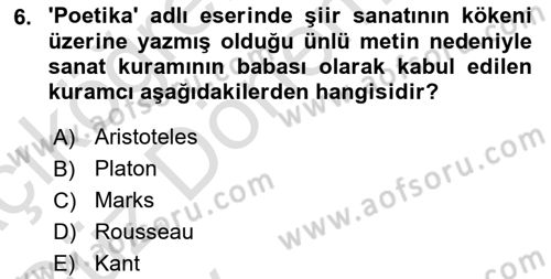 Tasarım Etiği ve Hukuku Dersi 2024 - 2025 Yılı (Vize) Ara Sınav Soruları 6. Soru