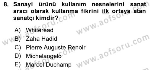 Tasarım Etiği ve Hukuku Dersi 2024 - 2025 Yılı (Vize) Ara Sınav Soruları 8. Soru