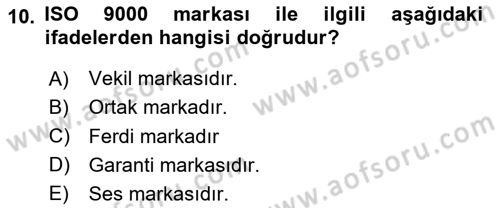 Tasarım Etiği ve Hukuku Dersi 2024 - 2025 Yılı (Final) Dönem Sonu Sınav Soruları 10. Soru