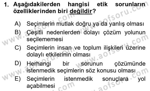 Tasarım Etiği ve Hukuku Dersi 2025 - 2026 Yılı Yaz Okulu Sınav Soruları 1. Soru