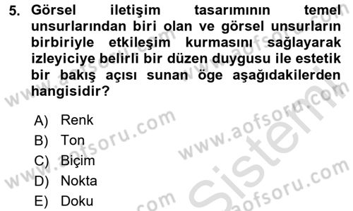 Yapay Zeka Ve Tasarım Dersi 2024 - 2025 Yılı (Vize) Ara Sınav Soruları 5. Soru