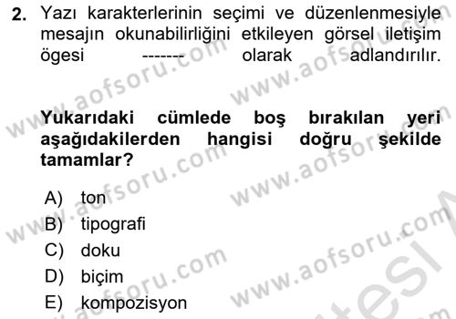 Yapay Zeka Ve Tasarım Dersi 2025 - 2026 Yılı Yaz Okulu Sınav Soruları 2. Soru