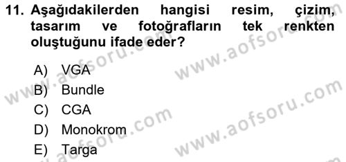 Dijital Oyun Tasarımı Dersi 2024 - 2025 Yılı (Vize) Ara Sınav Soruları 11. Soru