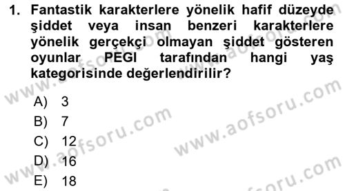 Dijital Oyun Tasarımı Dersi 2024 - 2025 Yılı (Final) Dönem Sonu Sınav Soruları 1. Soru