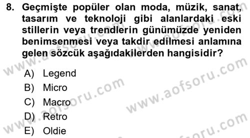 Dijital Oyun Tasarımı Dersi 2024 - 2025 Yılı Yaz Okulu Sınav Soruları 8. Soru