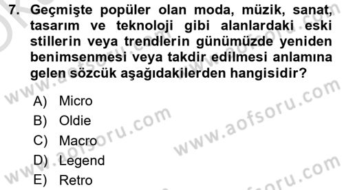Dijital Oyun Tasarımı Dersi 2025 - 2026 Yılı Yaz Okulu Sınav Soruları 7. Soru