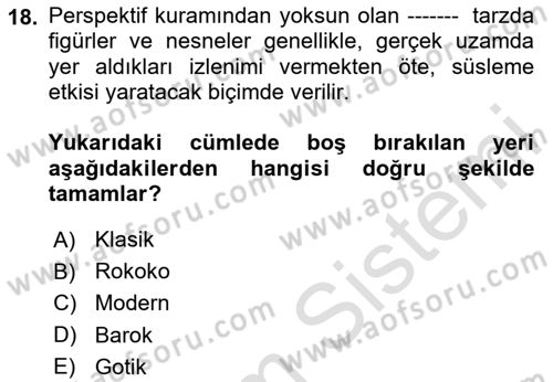 Reklam Tasarım Ve Uygulamaları Dersi 2024 - 2025 Yılı (Vize) Ara Sınav Soruları 18. Soru