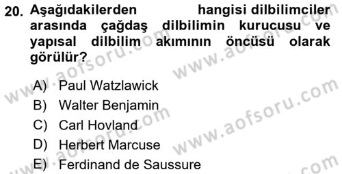 Reklam Tasarım Ve Uygulamaları Dersi 2024 - 2025 Yılı (Final) Dönem Sonu Sınav Soruları 20. Soru