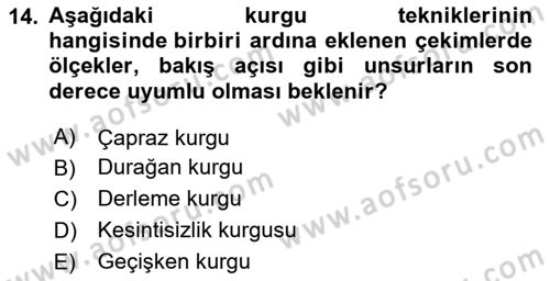 Reklam Tasarım Ve Uygulamaları Dersi 2024 - 2025 Yılı Yaz Okulu Sınav Soruları 14. Soru