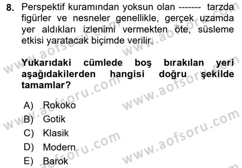 Reklam Tasarım Ve Uygulamaları Dersi 2024 - 2025 Yılı Yaz Okulu Sınav Soruları 8. Soru