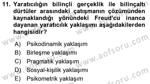 Reklam Tasarım Ve Uygulamaları Dersi 2025 - 2026 Yılı (Vize) Ara Sınav Soruları 11. Soru