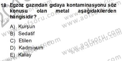 Gıda Mevzuatı Dersi 2013 - 2014 Yılı (Vize) Ara Sınav Soruları 18. Soru