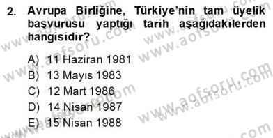 Gıda Mevzuatı Dersi 2014 - 2015 Yılı (Vize) Ara Sınav Soruları 2. Soru