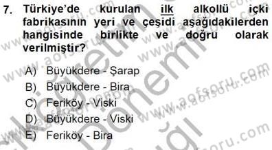 Gıda Mevzuatı Dersi 2015 - 2016 Yılı (Vize) Ara Sınav Soruları 7. Soru