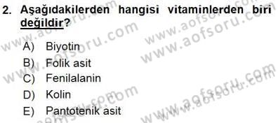 Gıda Mevzuatı Dersi 2015 - 2016 Yılı (Final) Dönem Sonu Sınav Soruları 2. Soru
