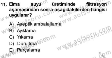 Gıda Güvenliği Dersi 2013 - 2014 Yılı (Vize) Ara Sınav Soruları 11. Soru