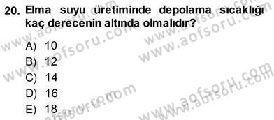 Gıda Güvenliği Dersi 2013 - 2014 Yılı (Vize) Ara Sınav Soruları 20. Soru