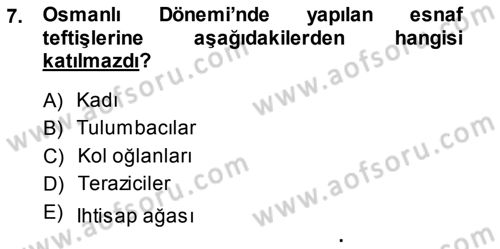 Gıda Mevzuatı ve Kalite Yönetimi Dersi Ara Sınavı Deneme Sınav Soruları 7. Soru