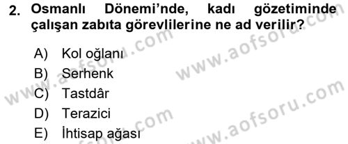 Gıda Mevzuatı ve Kalite Yönetimi Dersi 2016 - 2017 Yılı (Final) Dönem Sonu Sınav Soruları 2. Soru