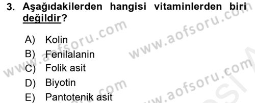 Gıda Mevzuatı ve Kalite Yönetimi Dersi 2016 - 2017 Yılı (Final) Dönem Sonu Sınav Soruları 3. Soru