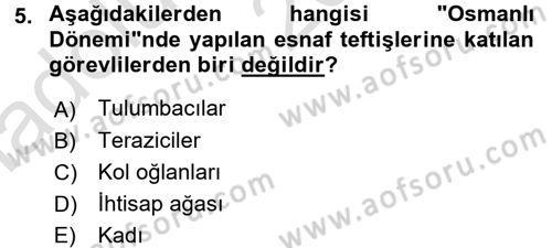 Gıda Mevzuatı ve Kalite Yönetimi Dersi Ara Sınavı Deneme Sınav Soruları 5. Soru