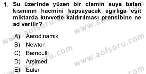 Havacılığa Giriş Dersi 2021 - 2022 Yılı (Vize) Ara Sınav Soruları 1. Soru