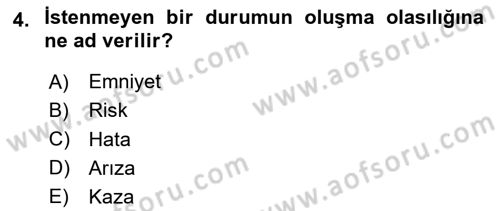 Havacılığa Giriş Dersi 2023 - 2024 Yılı Yaz Okulu Sınav Soruları 4. Soru