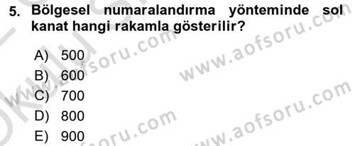 Uçak Bilgisi Ve Uçuş İlkeleri Dersi 2021 - 2022 Yılı Yaz Okulu Sınav Soruları 5. Soru