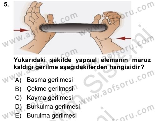 Uçak Bilgisi Ve Uçuş İlkeleri Dersi 2022 - 2023 Yılı (Vize) Ara Sınav Soruları 5. Soru