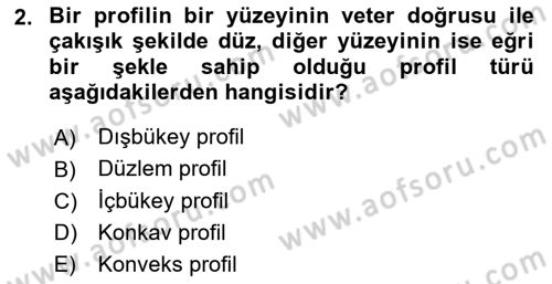 Uçak Bilgisi Ve Uçuş İlkeleri Dersi 2025 - 2026 Yılı (Vize) Ara Sınav Soruları 2. Soru
