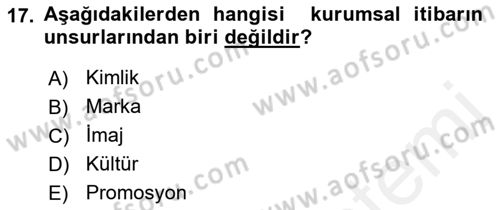 Hava Taşımacılığı Dersi 2018 - 2019 Yılı (Final) Dönem Sonu Sınav Soruları 17. Soru