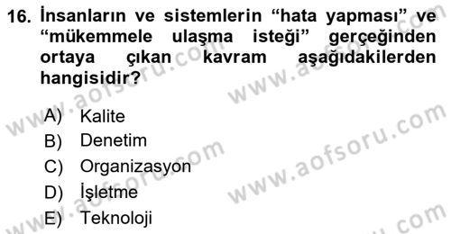 Hava Taşımacılığı Dersi 2023 - 2024 Yılı Yaz Okulu Sınav Soruları 16. Soru