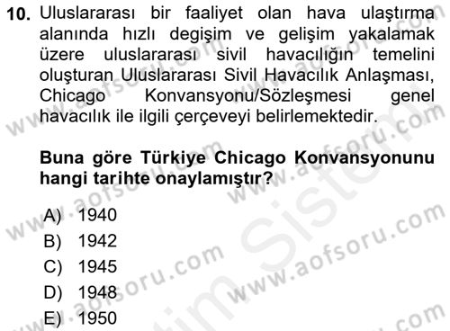 Yer Hizmetleri Yönetimi Dersi 2017 - 2018 Yılı (Vize) Ara Sınav Soruları 10. Soru