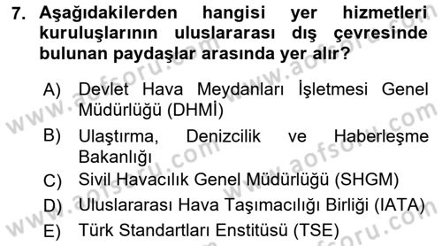 Yer Hizmetleri Yönetimi Dersi 2017 - 2018 Yılı (Vize) Ara Sınav Soruları 7. Soru