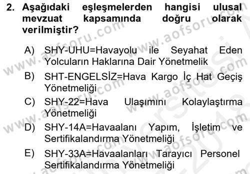 Yer Hizmetleri Yönetimi Dersi 2017 - 2018 Yılı (Final) Dönem Sonu Sınav Soruları 2. Soru