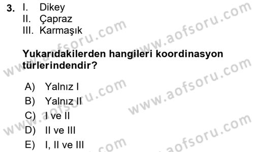 Yer Hizmetleri Yönetimi Dersi 2017 - 2018 Yılı (Final) Dönem Sonu Sınav Soruları 3. Soru