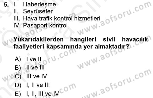 Yer Hizmetleri Yönetimi Dersi 2018 - 2019 Yılı (Vize) Ara Sınav Soruları 5. Soru