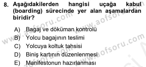 Yer Hizmetleri Yönetimi Dersi 2018 - 2019 Yılı (Final) Dönem Sonu Sınav Soruları 8. Soru