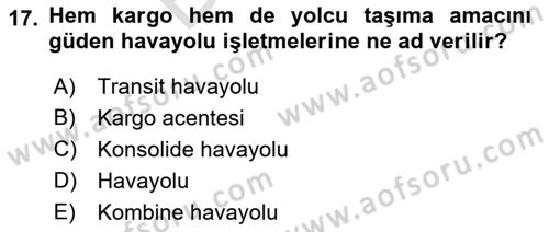 Yer Hizmetleri Yönetimi Dersi 2021 - 2022 Yılı (Final) Dönem Sonu Sınav Soruları 17. Soru